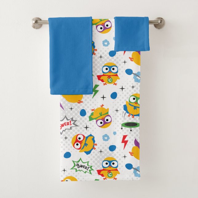 Superhero Chicken Badhandtuch Set (Insitu)