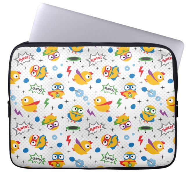 Superhero Chicken Laptopschutzhülle (Vorderseite)