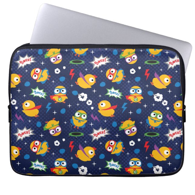 Superhero Chicken Laptopschutzhülle (Vorderseite)