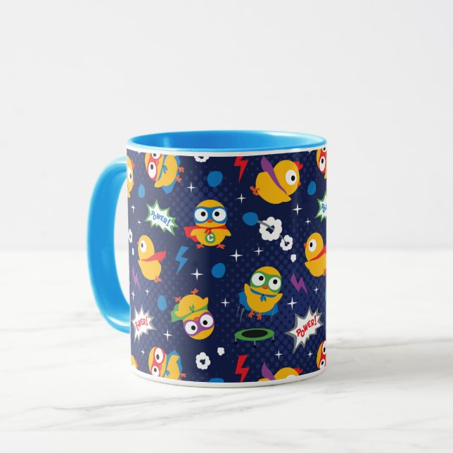 Superhero Chicken Tasse (Vorderseite Links)
