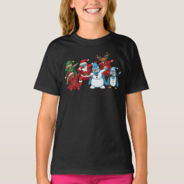 Superhero Christmas Squad Dabbing  T-Shirt