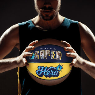 Superhero Comic Book #1 VATER Custom Foto Monogram Basketball