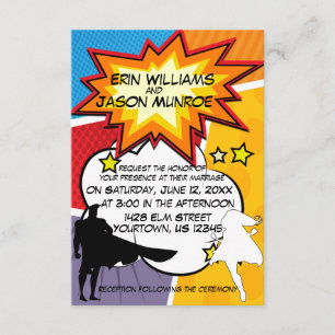 Superhero Comic Bucheinladung Einladung