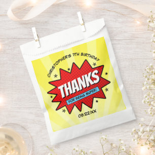 Superhero Comic buchen jedes Alter Geburtstag Geschenktütchen