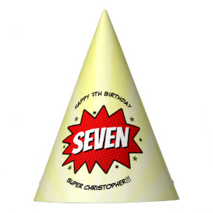 Superhero Comic buchen jedes Alter Geburtstag Partyhütchen