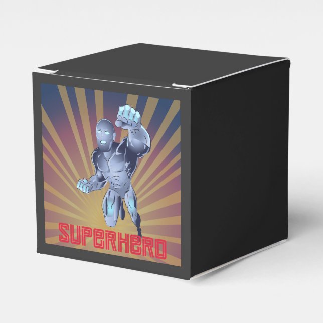 Superhero-Comic Geschenkschachtel (Vorderseite)