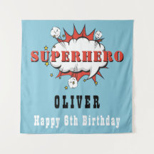 Superhero Comic Speech Bubble Boy Birthday Party