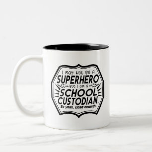 Superhero Custodian Zweifarbige Tasse
