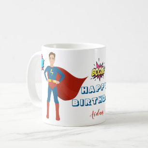 Superhero Custom Foto Geburtstag Kaffeetasse