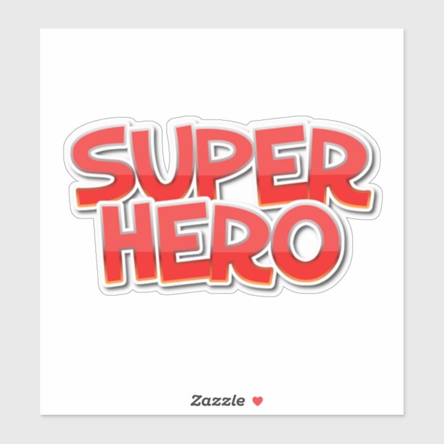 Superhero decal aufkleber (Blatt)