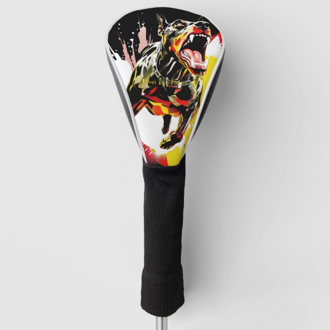 Superhero Doberman Dog 01 - Ignacio Richter Golf Headcover (Vorderseite)