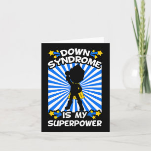 Superhero Down Syndrome Awareness Chromosome Super Karte
