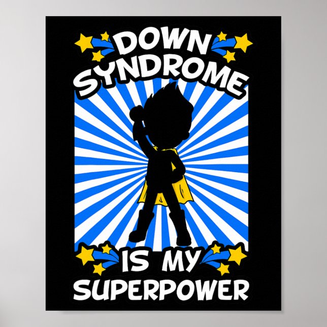 Superhero Down Syndrome Awareness Chromosome Super Poster (Vorne)