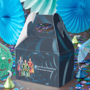 Superhero Geburtstagsparty für Jungen Geschenkschachtel