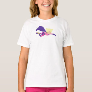 Superhero Girl, Hero, Blonde Hair, Lila Kap T-Shirt