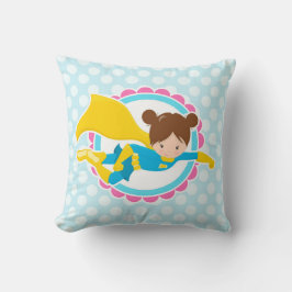 Superhero Girl - Niedlicher Hero in Cape Kissen