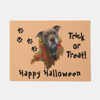 Superhero Halloween Pitbull Door Mat Fußmatte