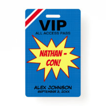 Superhero-Held-Betrug VIP-Durchlauf-Gastgeschenk