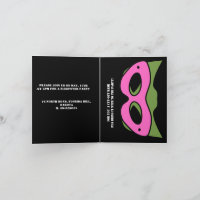 Superhero Junge Pink & Green Game Avatar und Maske