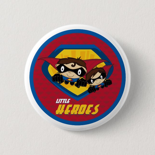 Superhero-Knopf-Abzeichen Button (Vorderseite)