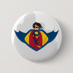 Superhero-Knopf-Abzeichen Button