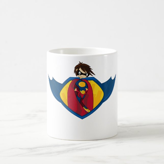 Superhero-Logo-Kaffee-Tasse Tasse (Mittel)