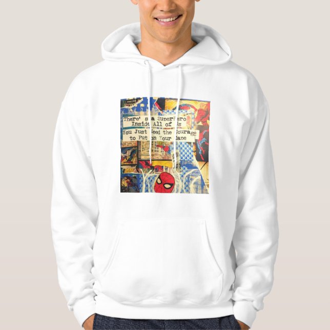 Superhero Men's Hooded Sweatshirt (Vorderseite)