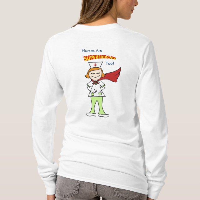 Superhero Nurse T-Shirt (Rückseite)
