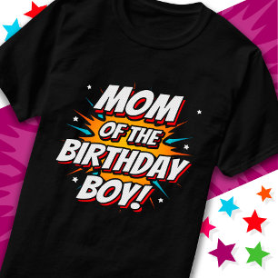 Superhero Party Comic Mama von Birthday Boy T-Shirt