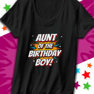 Superhero Party Comic Tante zum Geburtstag Junge T-Shirt