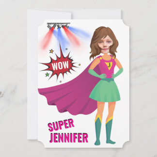 Superhero Phantastisch einzigartig Phantastischer  Einladung