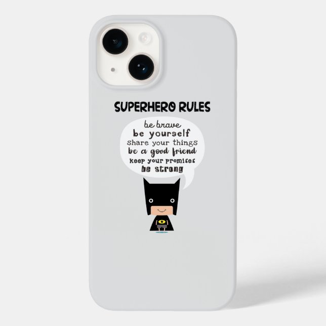 Superhero-Regeln Case-Mate iPhone Hülle (Rückseite)