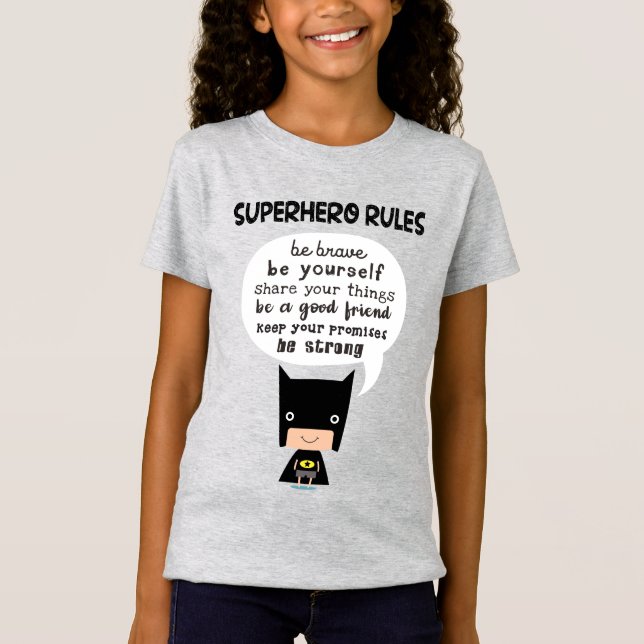 Superhero-Regeln T-Shirt (Vorderseite)