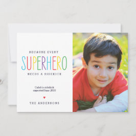 Superhero Sibling Pregnancy Ankündigung