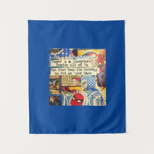 Superhero Tapestry Wandteppich (Vorderseite)