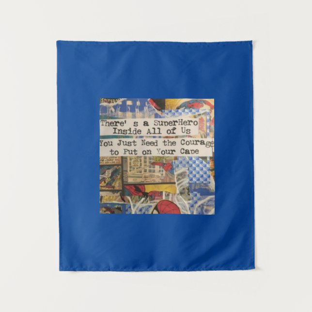 Superhero Tapestry Wandteppich (Vorderseite)