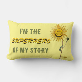 Superhero Throw Kissen von der Dichterin Adiela Ak