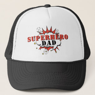 SuperHero Vater Comic Speech Bubble Vatertag Truckerkappe