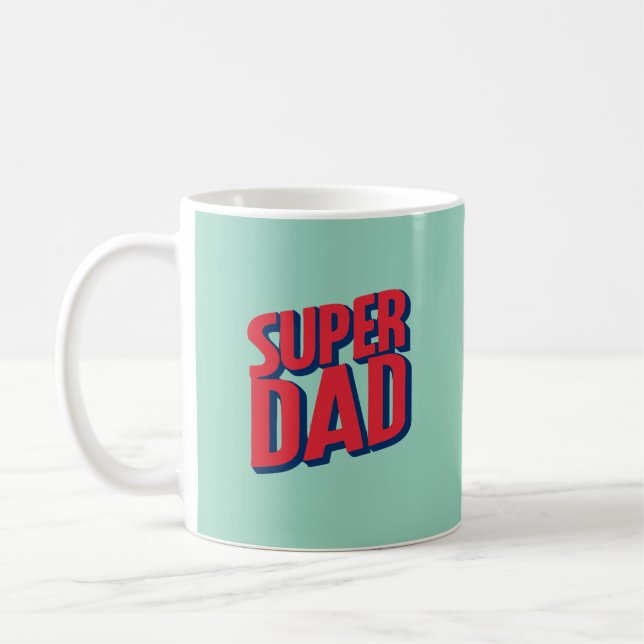 Superhero Vater Kaffeetasse (Links)