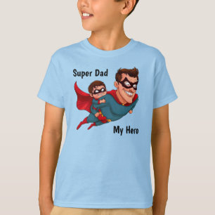 Superhero Vater Personalisiert Kid's T-Shirt