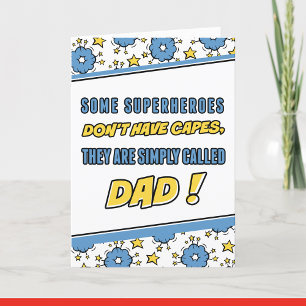 Superhero-Vatertagskarten Dankeskarte