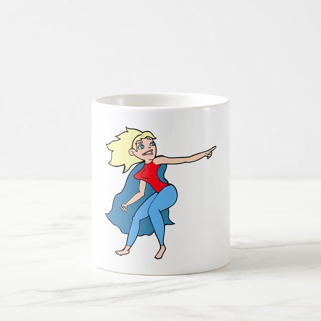 Superhero Woman Kaffeetasse (Von Creator hochgeladen)