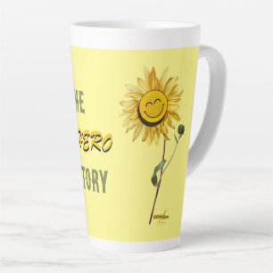 Superhero Yellow Latte Tasse von Poet Adiela Akoo