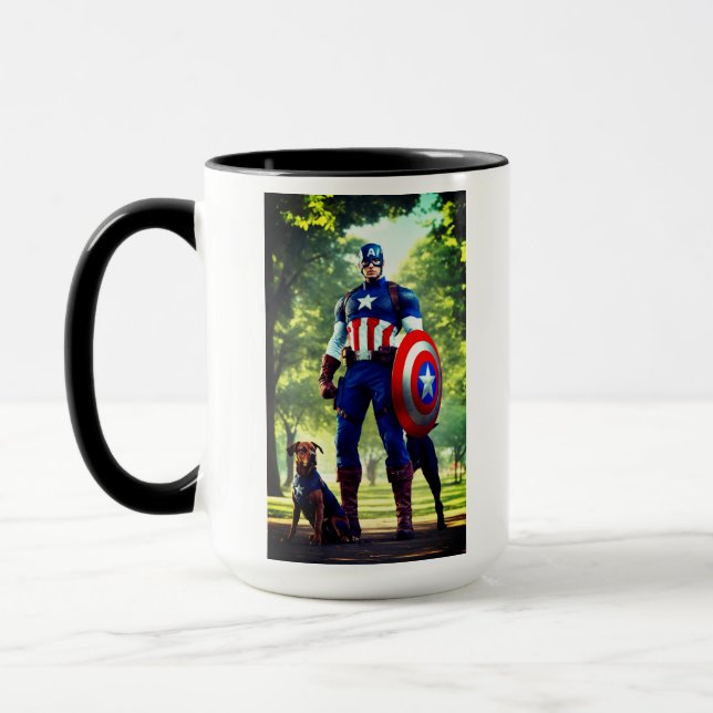 Superherodesign auf Becher Tasse (Links)