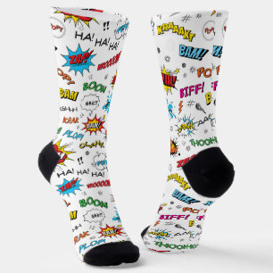 Superheroes Comic Muster Socken
