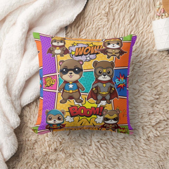 Superheroes Kawaii Gopher Prints Kissen (Decke)
