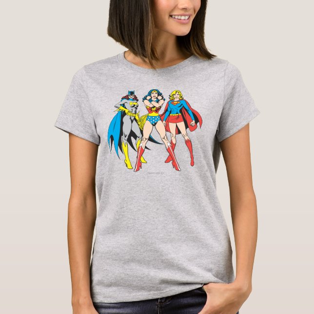 Superheroine-Pose T-Shirt (Vorderseite)