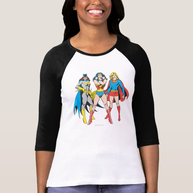 Superheroine-Pose T-Shirt (Vorderseite)