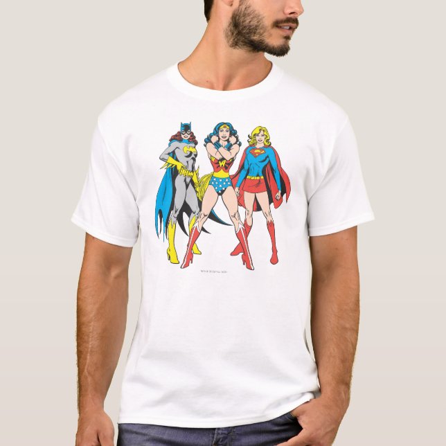 Superheroine-Pose T-Shirt (Vorderseite)