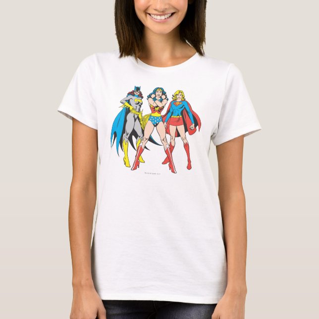 Superheroine-Pose T-Shirt (Vorderseite)